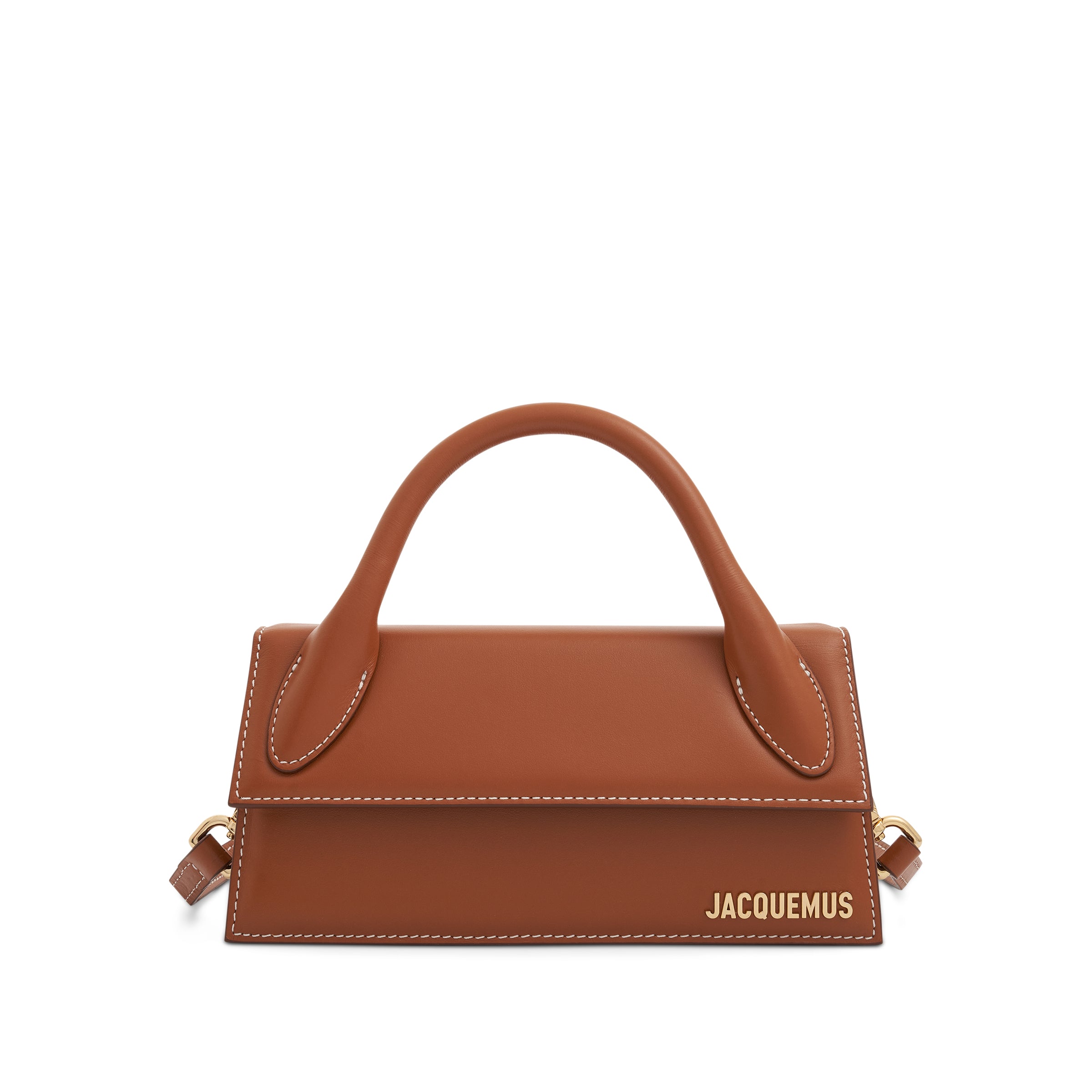 Le Chiquito Long Leather Bag in Light Brown