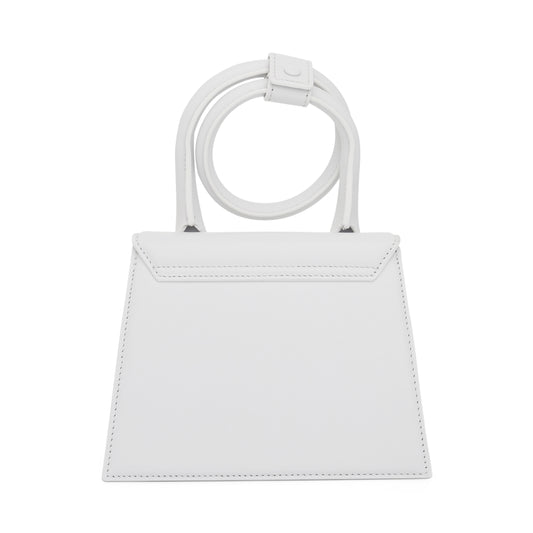 Le Chiquito Noeud Leather Bag in White