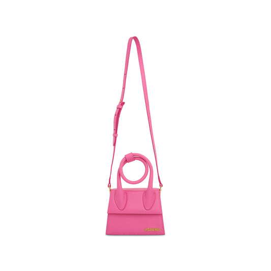 Le Chiquito Noeud Leather Bag in Pink