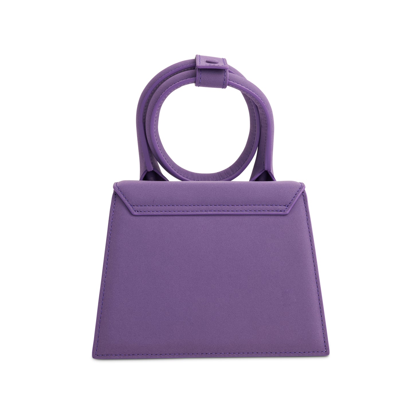 Le Chiquito Noeud Leather Bag in Purple