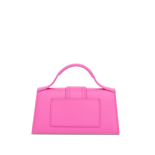 Le Bambino Mini Leather Bag in Neon Pink