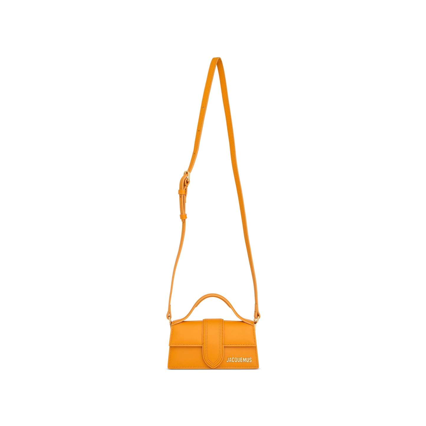 Le Bambino Leather Bag in Dark Orange