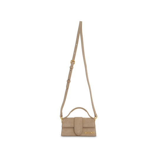 Le Bambino Mini Leather Bag in Dark Beige