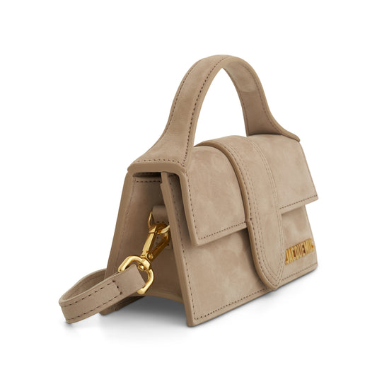 Le Bambino Mini Leather Bag in Dark Beige