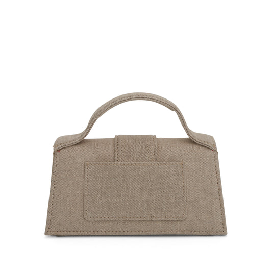 Le Bambino Mini Leather Bag in Light Grey