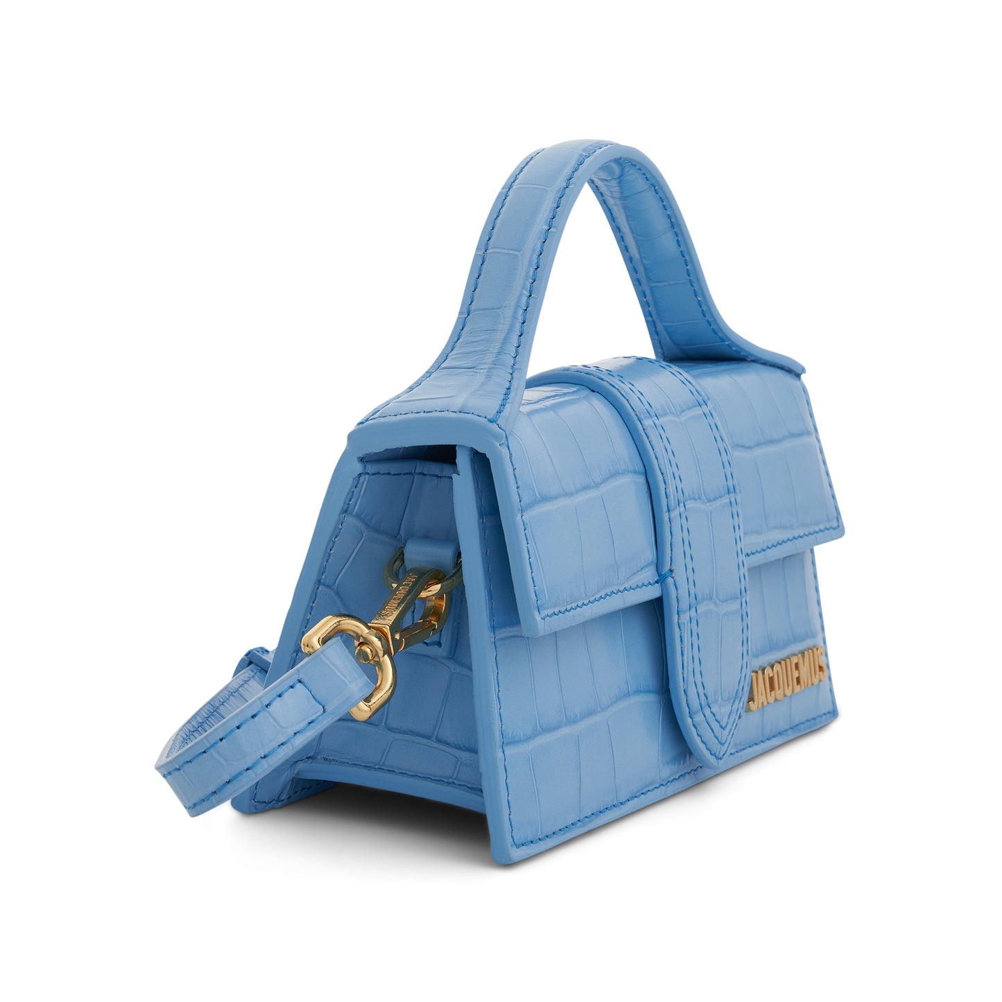 Le Bambino Mini Leather Bag in Blue