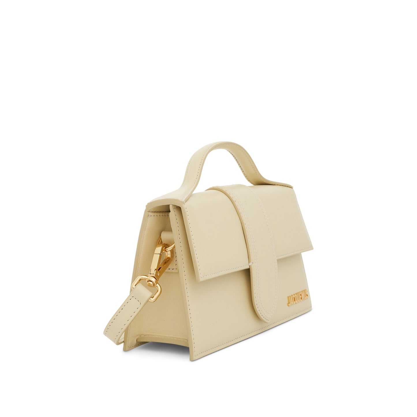 Le Grand Bambino Leather Bag in Ivory