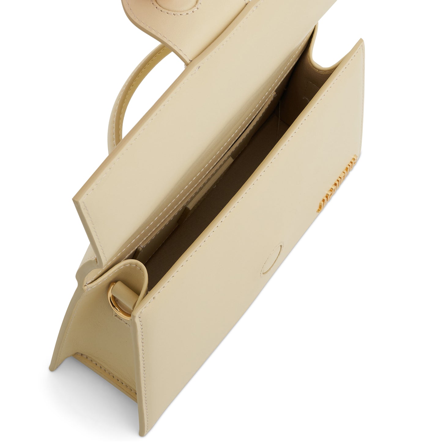 Le Grand Bambino Leather Bag in Ivory