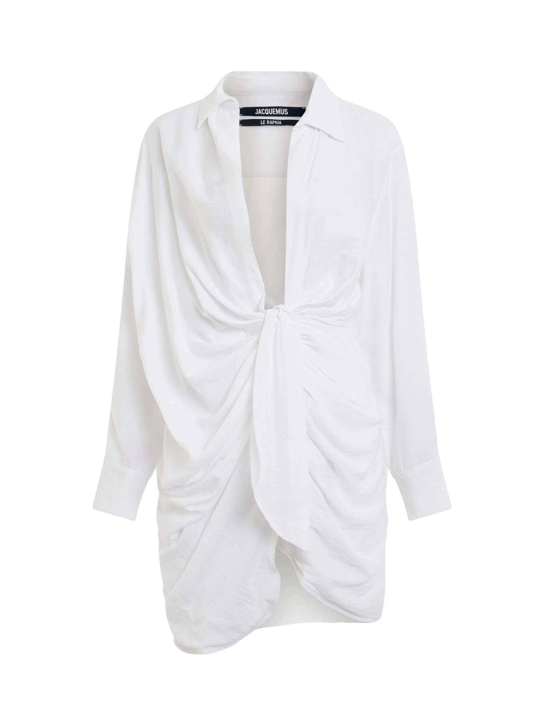 Bahia Sash Dress in White