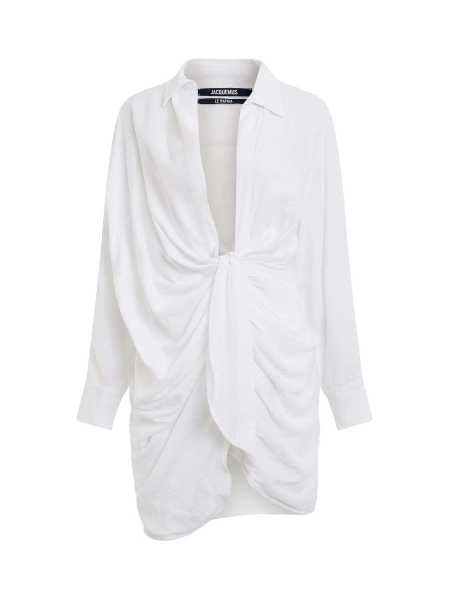 Bahia Sash Dress in White