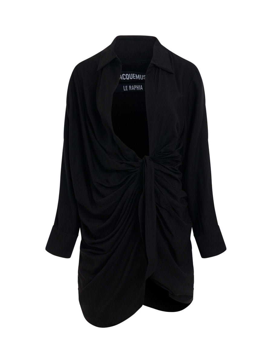Bahia Sash Dress in Black