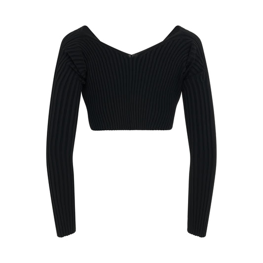 Pralu Micro Charm Cardigan in Black