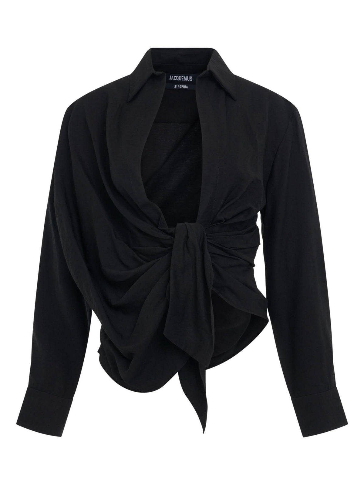 Bahia Tied Sash Shirt in Black