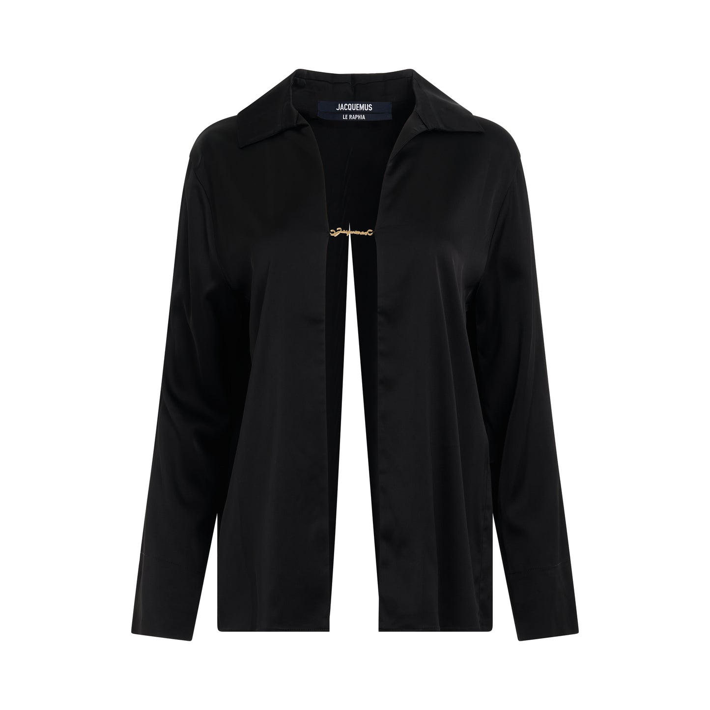 Notte Open Charm Shirt in Black