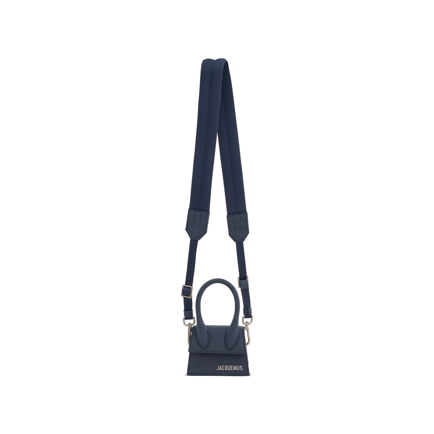 Le Chiquito Homme Mini Leather Bag in Dark Navy