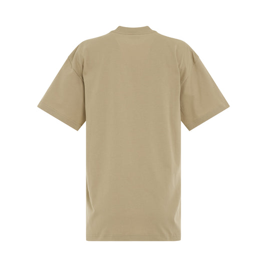 Jacquemus Logo T-Shirt in Light Khaki