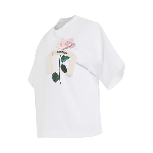 Rose T-shirt in White