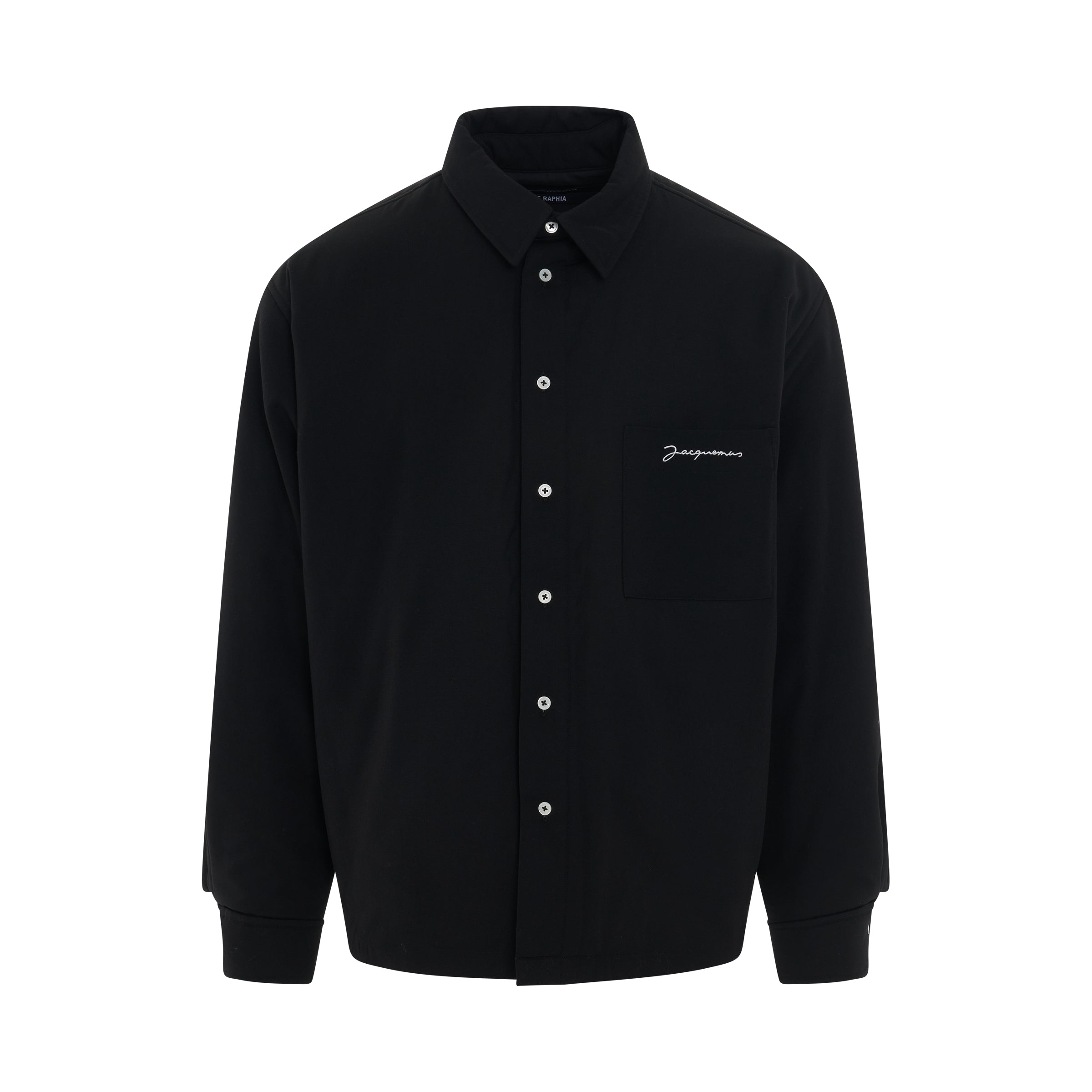 Boulanger Puffed Overshirt in Black