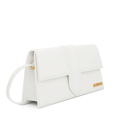 Le Bambino Long Leather Bag in White