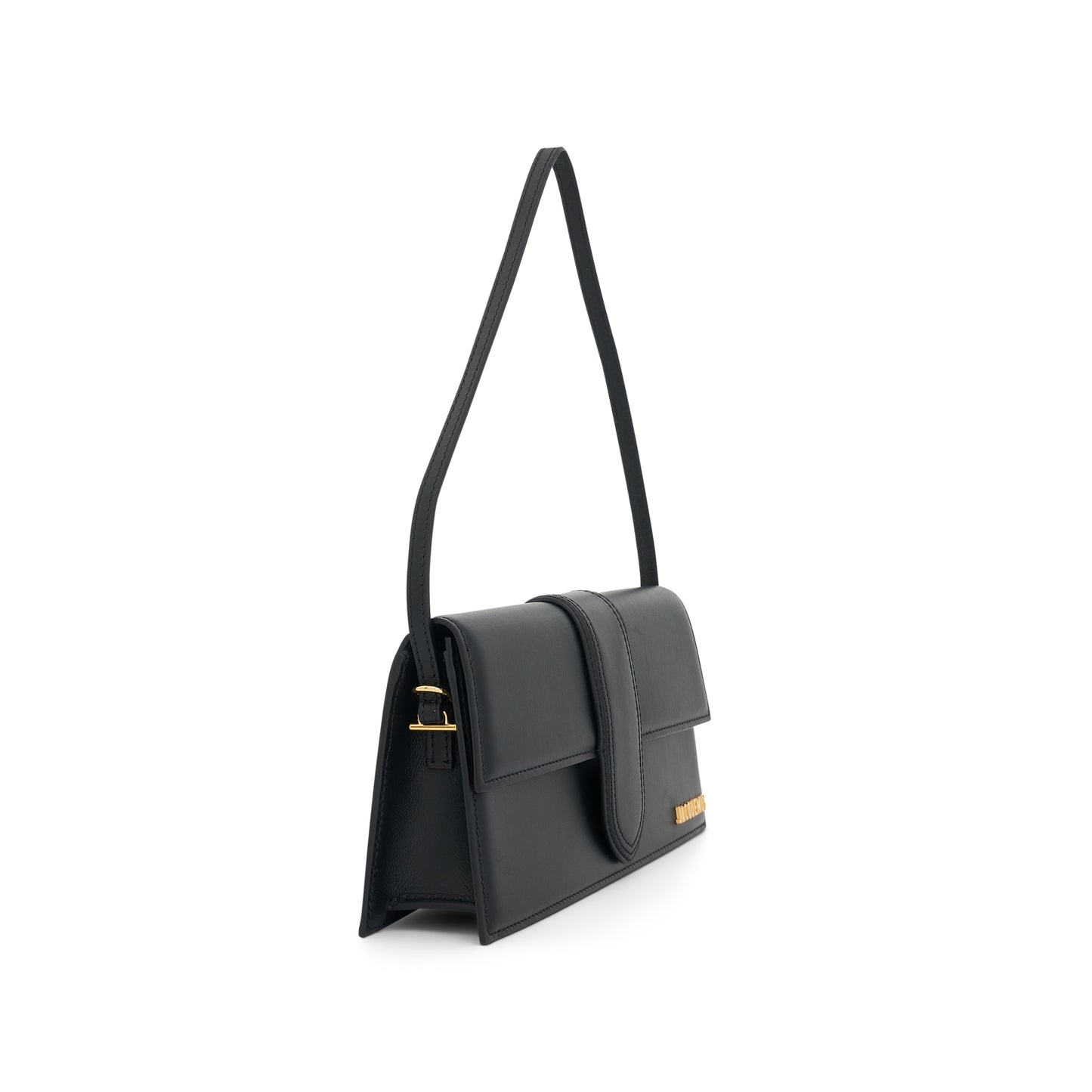 Le Bambino Long Leather Bag in Black