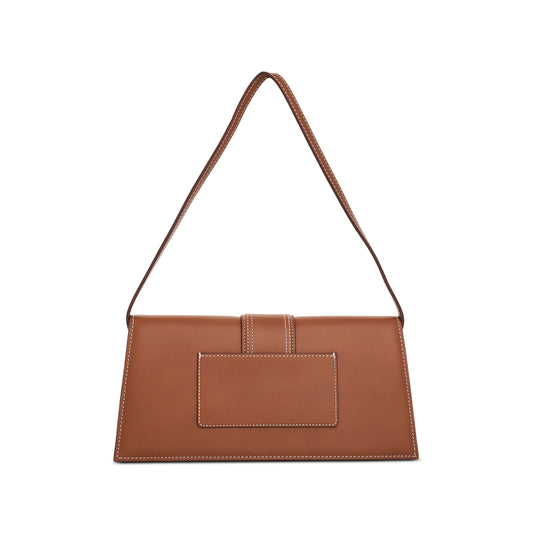 Le Bambino Long Leather Bag in Light Brown 2