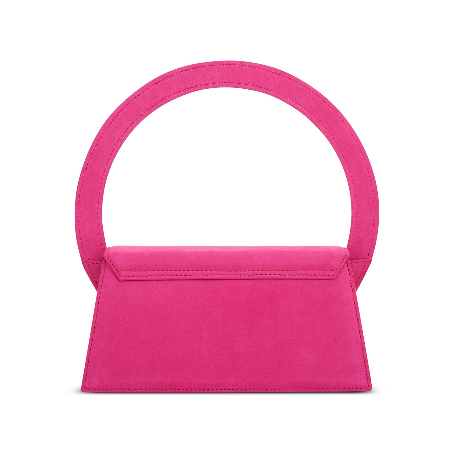 Le Sac Rond Circle Purse in Dark Pink