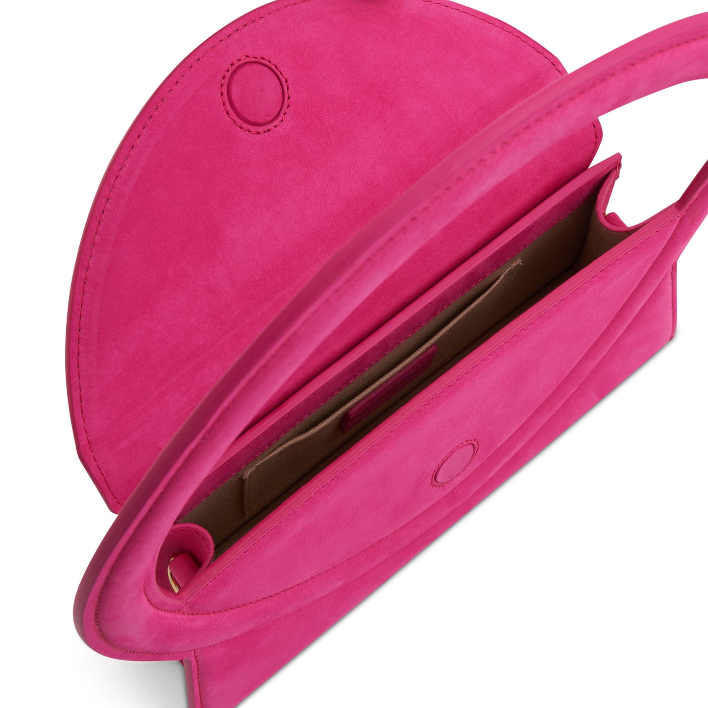 Le Sac Rond Circle Purse in Dark Pink