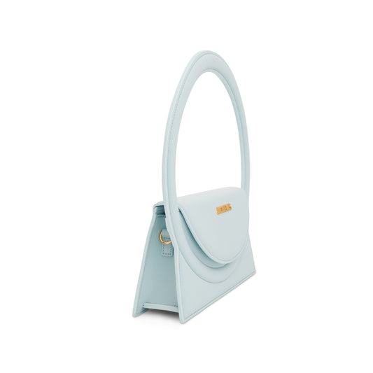 Le Sac Rond Circle Purse in Pale Blue