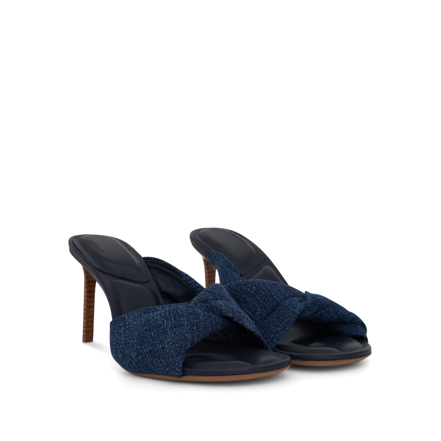 Bagnu Twist Towel Mules in Blue