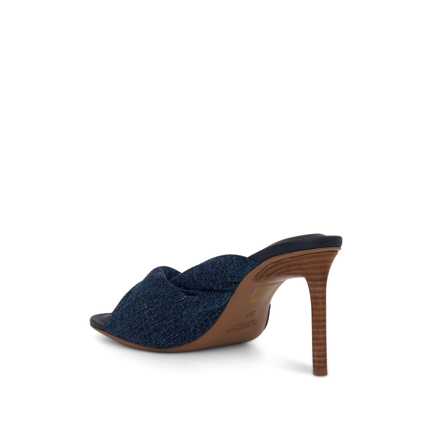 Bagnu Twist Towel Mules in Blue