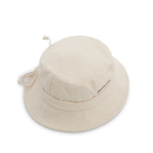 Bob Knotted Bucket Hat in Off-White