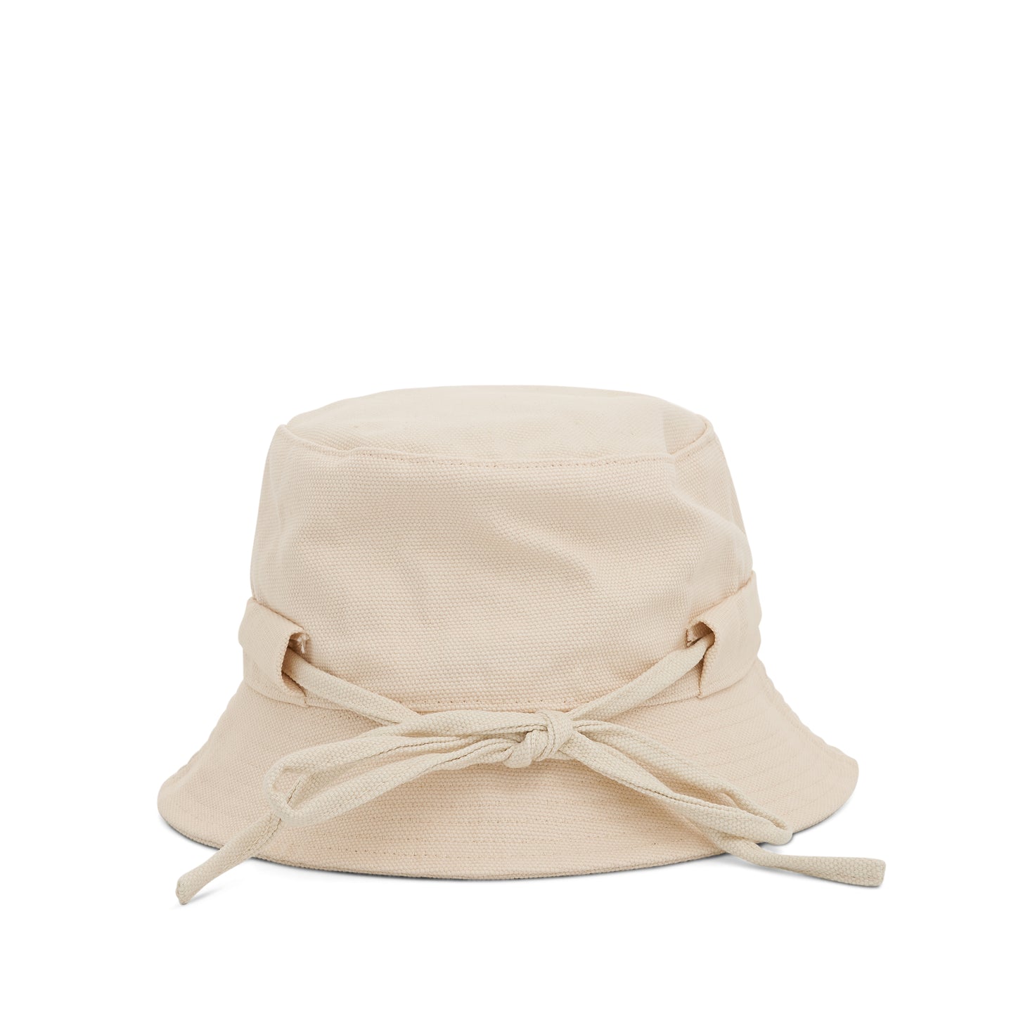 Gadjo Knotted Bucket Hat in Off White