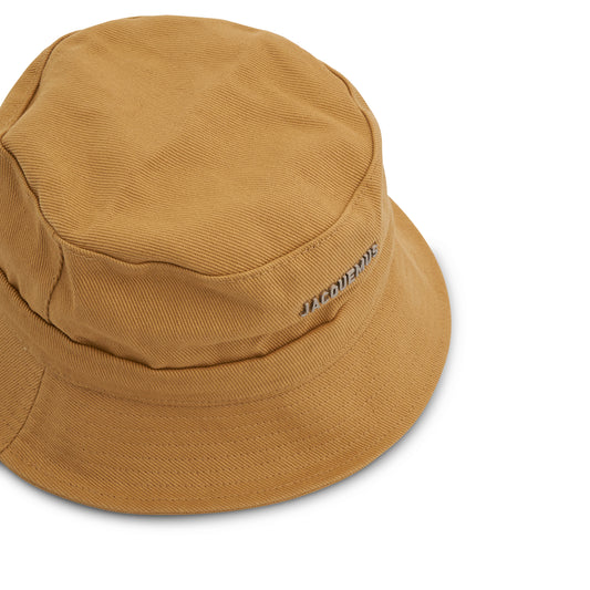 Gadjo Knotted Bucket Hat in Beige