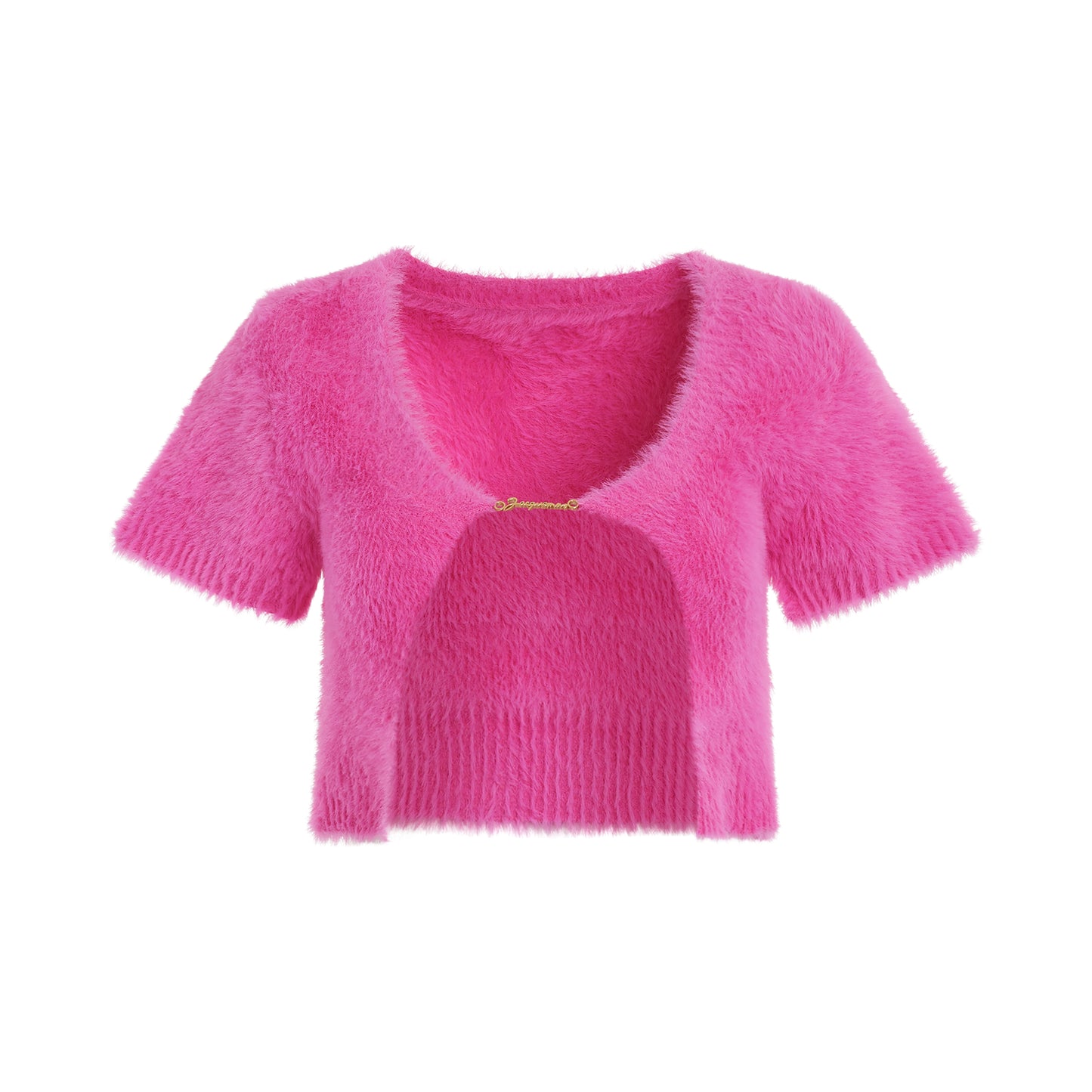 Neve Short Sleeved Charm Cardigan in Pink