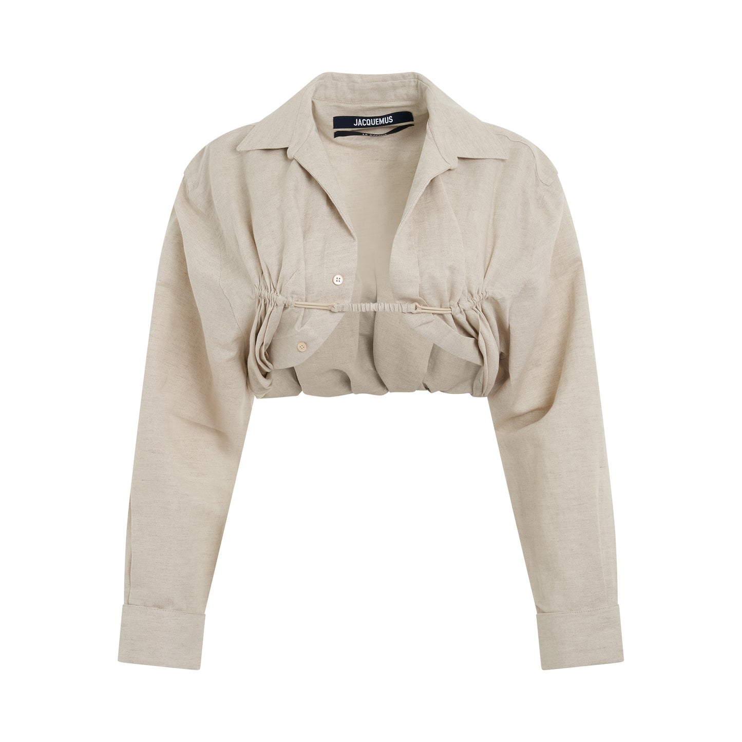 Machou Bolero Shirt in Light Beige