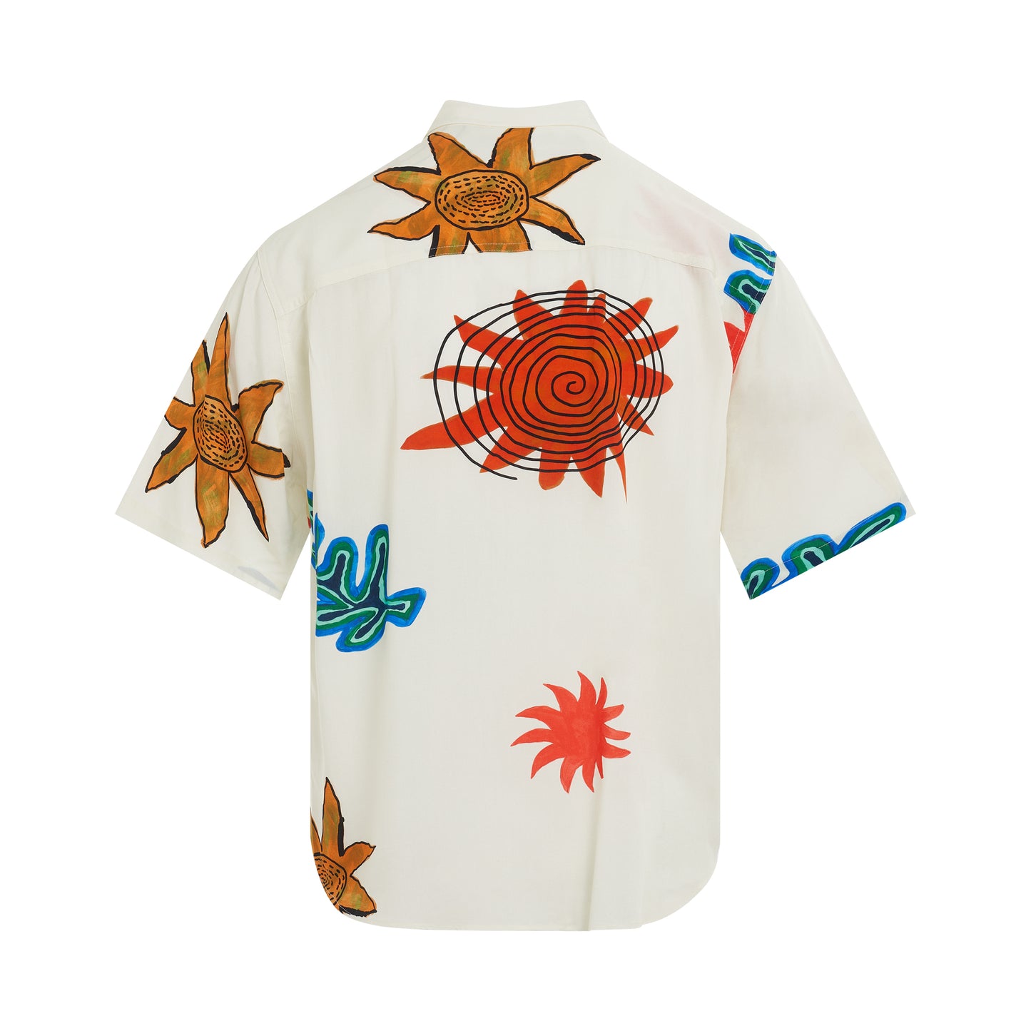 Melo Short Sleeve Shirt in Beige Arty Sun