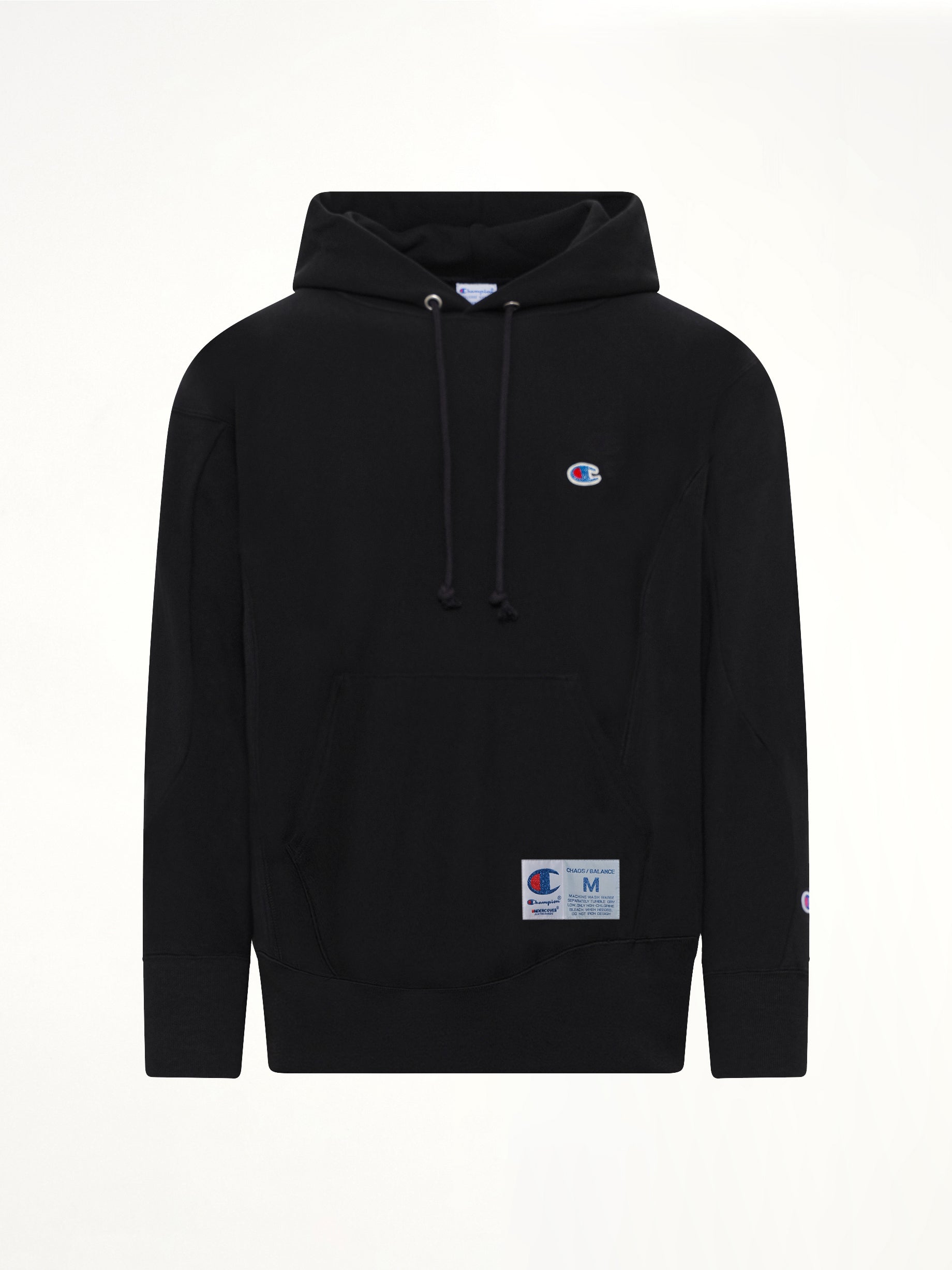 UNDERCOVER Champion x UC Hoodie in Black Product Photo from MARAIS