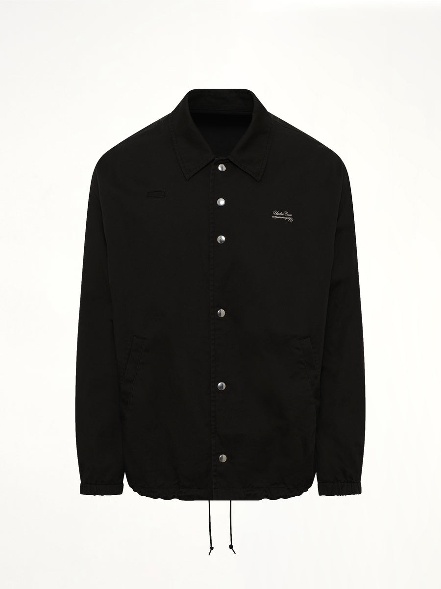 Cotton Coach Jacket in Black