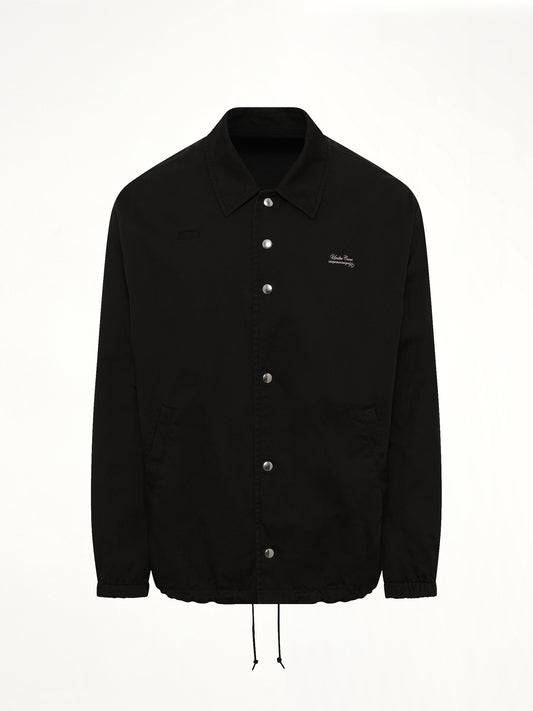 Cotton Coach Jacket in Black