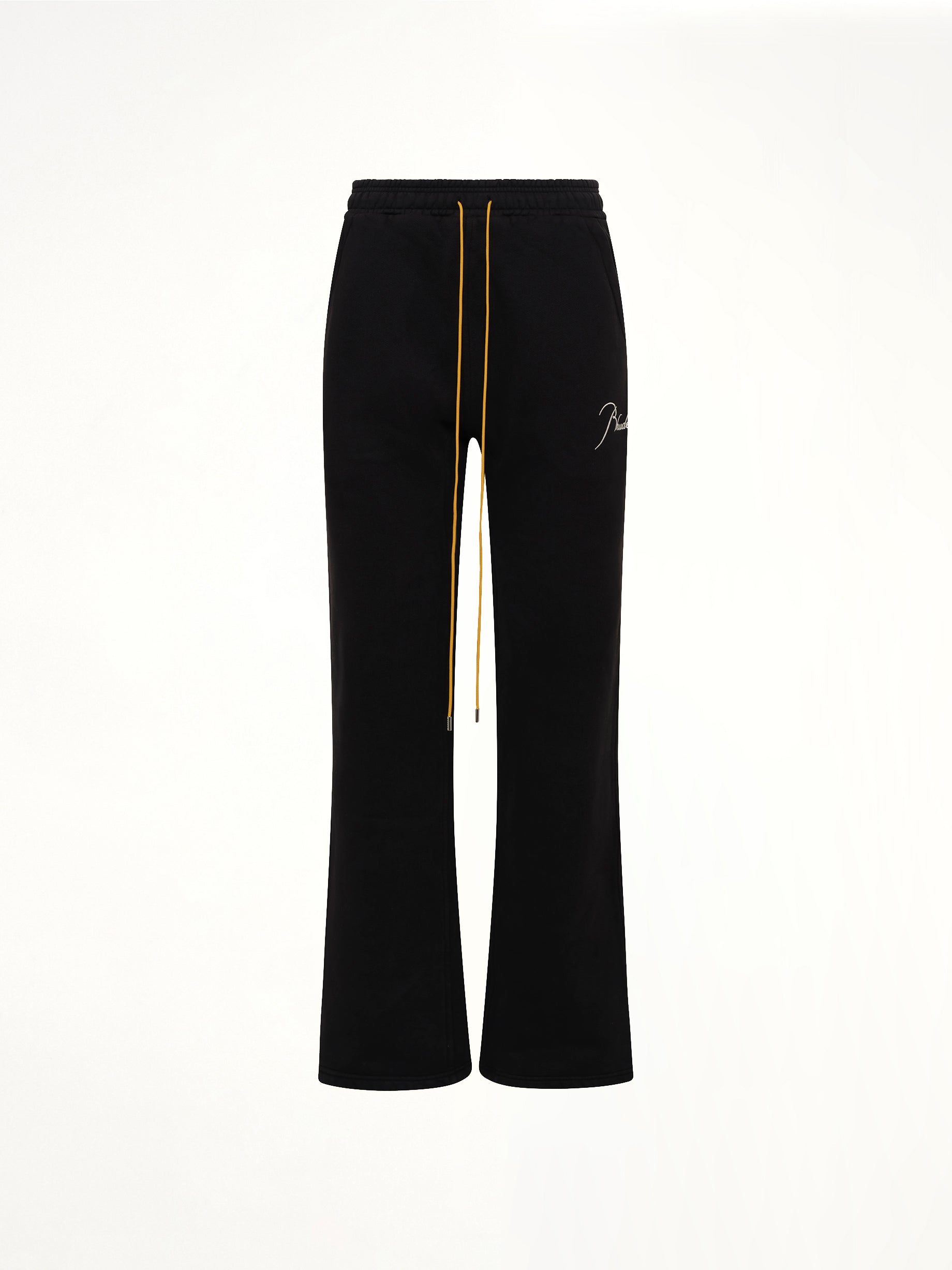 RHUDE Classique Sweatpant in Black/White Product Photo from MARAIS
