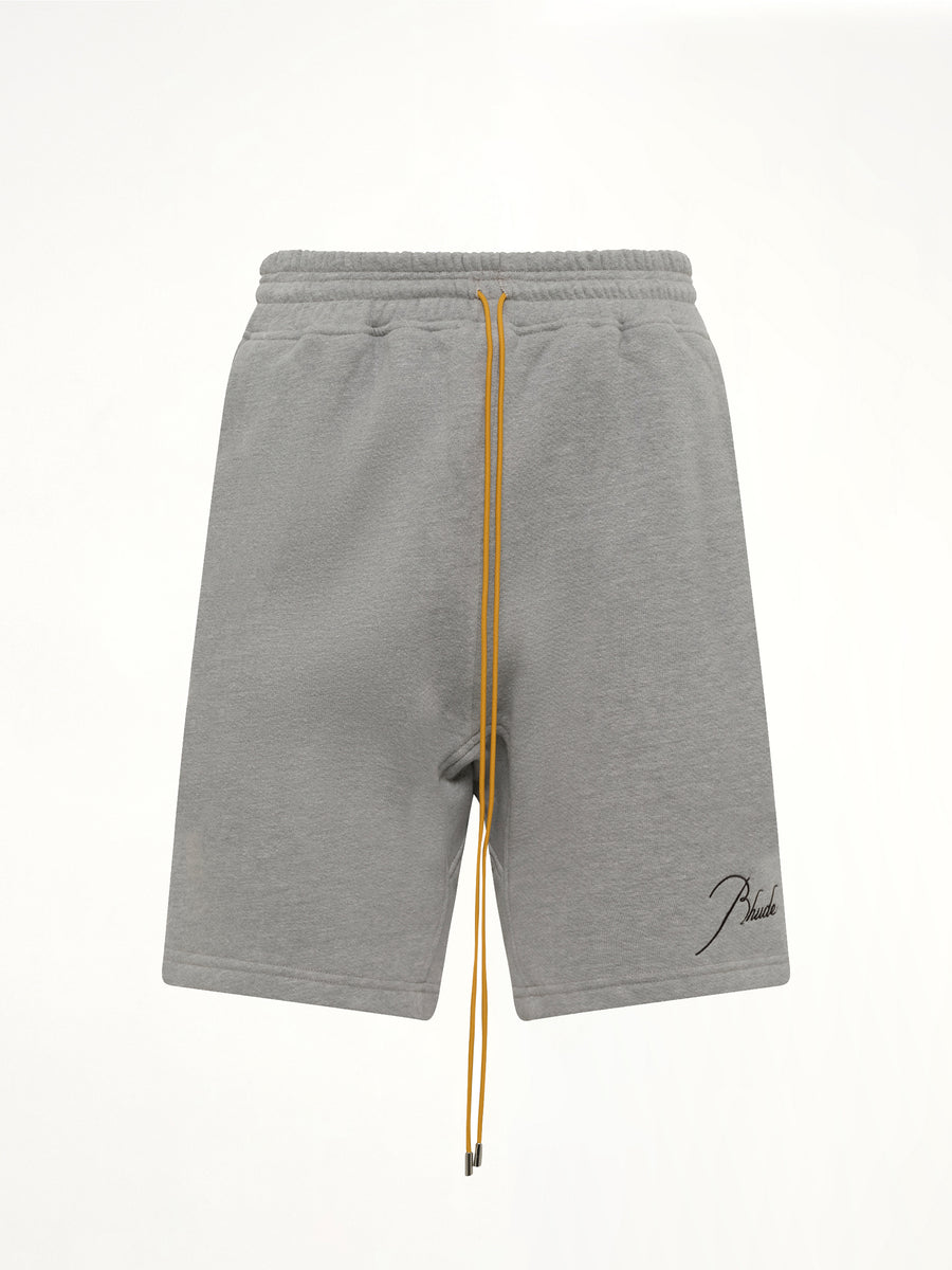 Classique Sweatshort in Heather Grey/Black