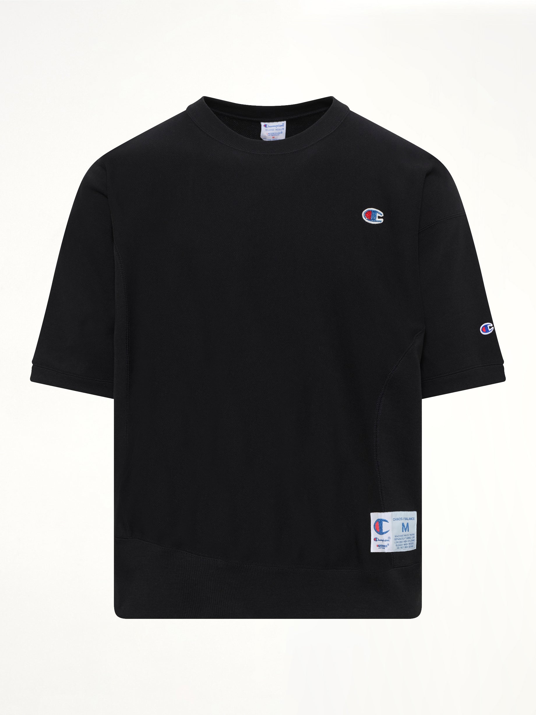 UNDERCOVER Champion x UC Sweat Top in Black Product Photo from MARAIS