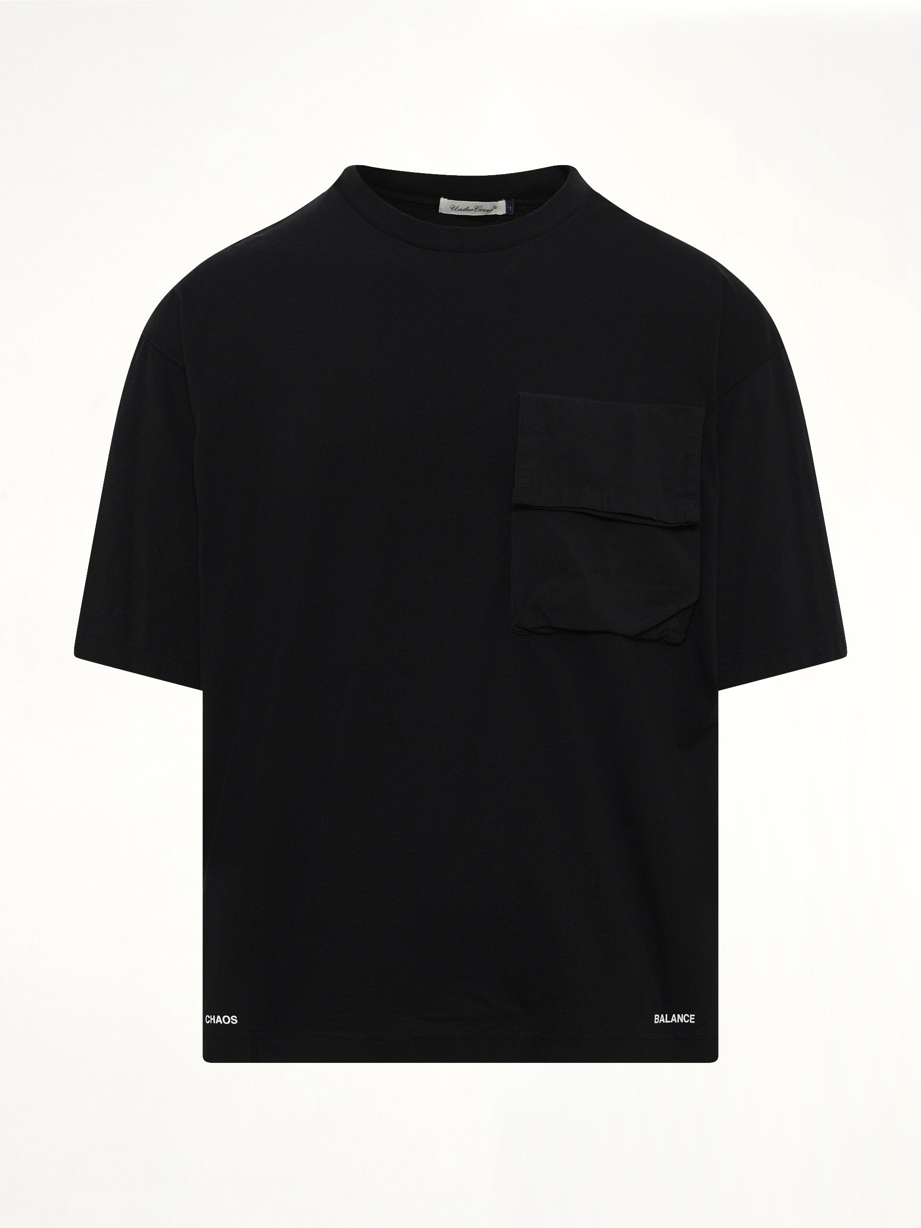 UNDERCOVER Chaos Balance Pocket T-Shirt in Black Product Photo from MARAIS