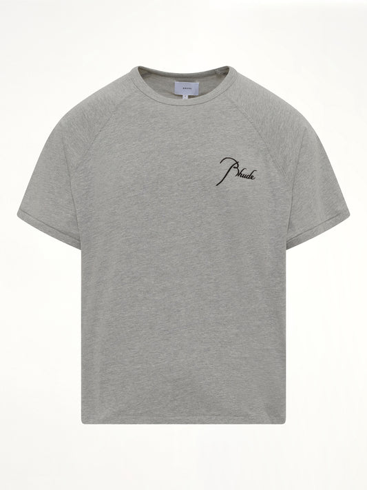 Classique Raglan T-Shirt in Heather Grey/Black