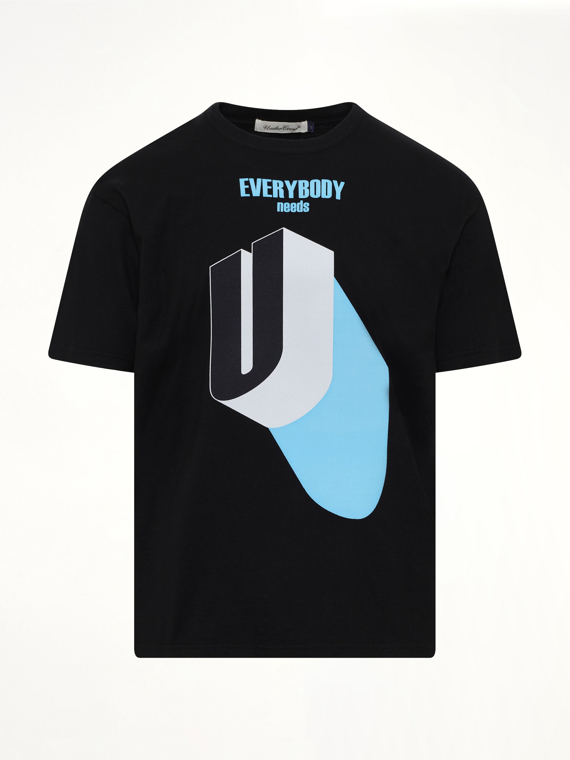 UNDERCOVER Everybody Needs U T-Shirt in Black Product Photo from MARAIS