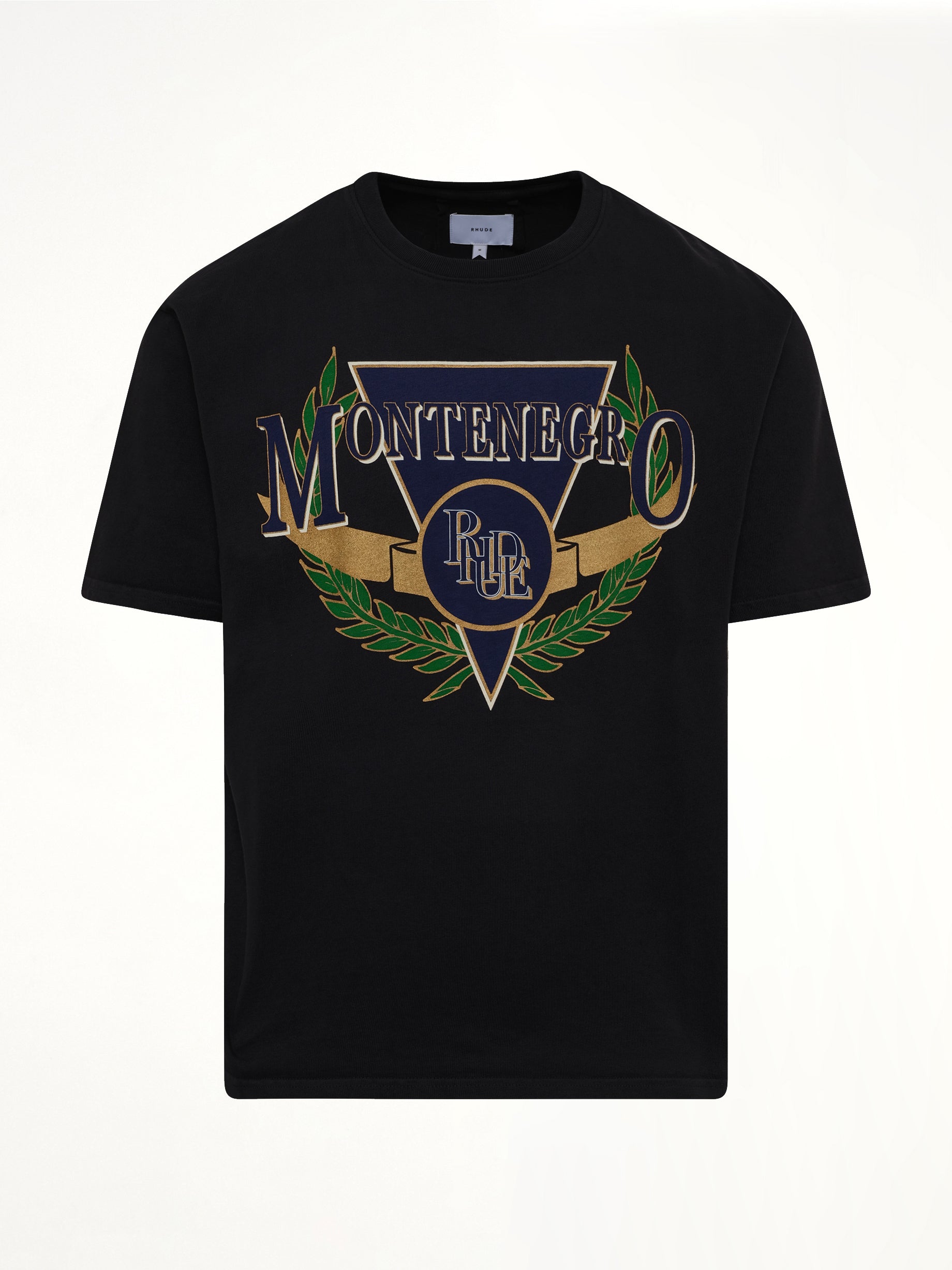 RHUDE Montenegro Regatta T-Shirt in Vintage Black Product Photo from MARAIS