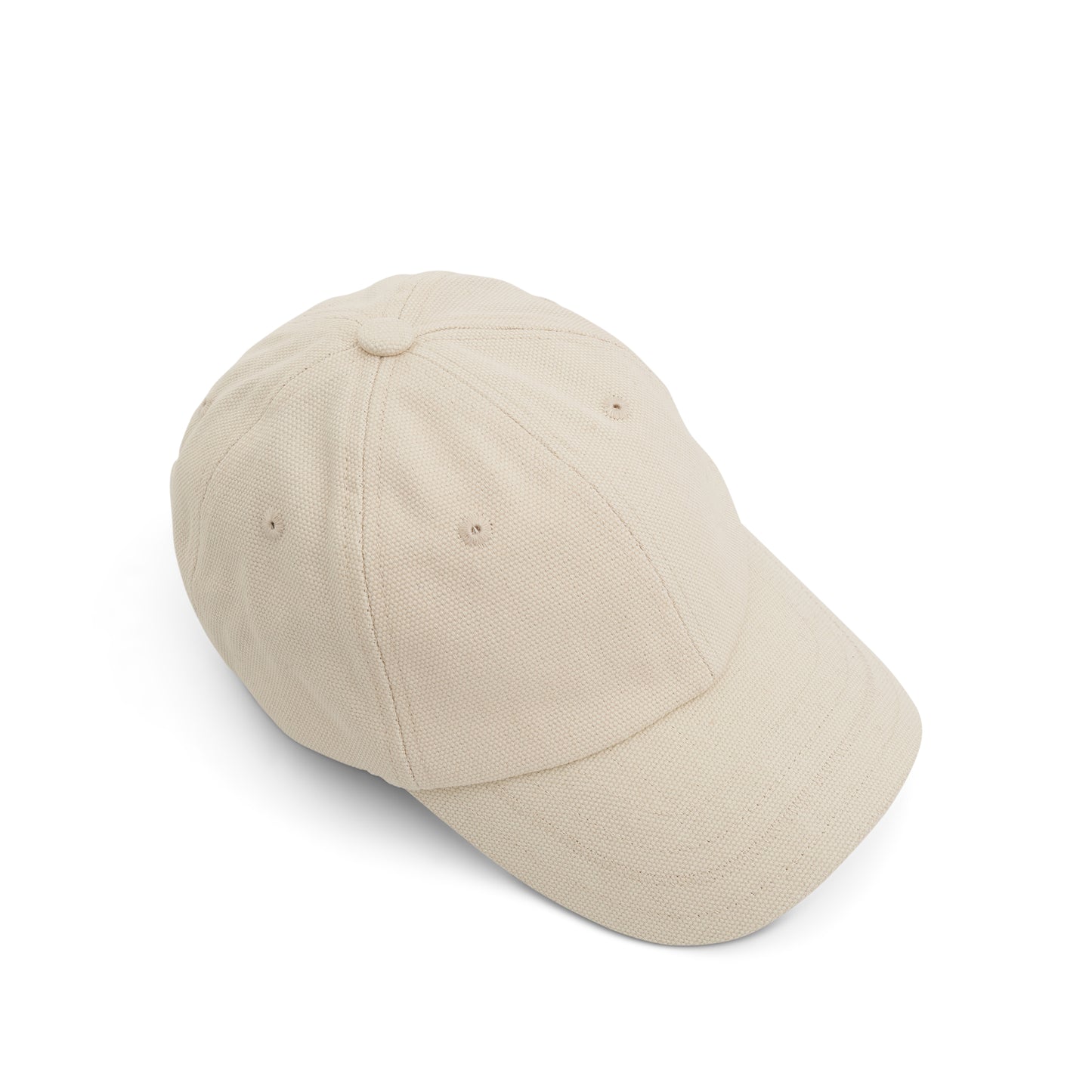 Signature Logo Baseball Cap in Off White