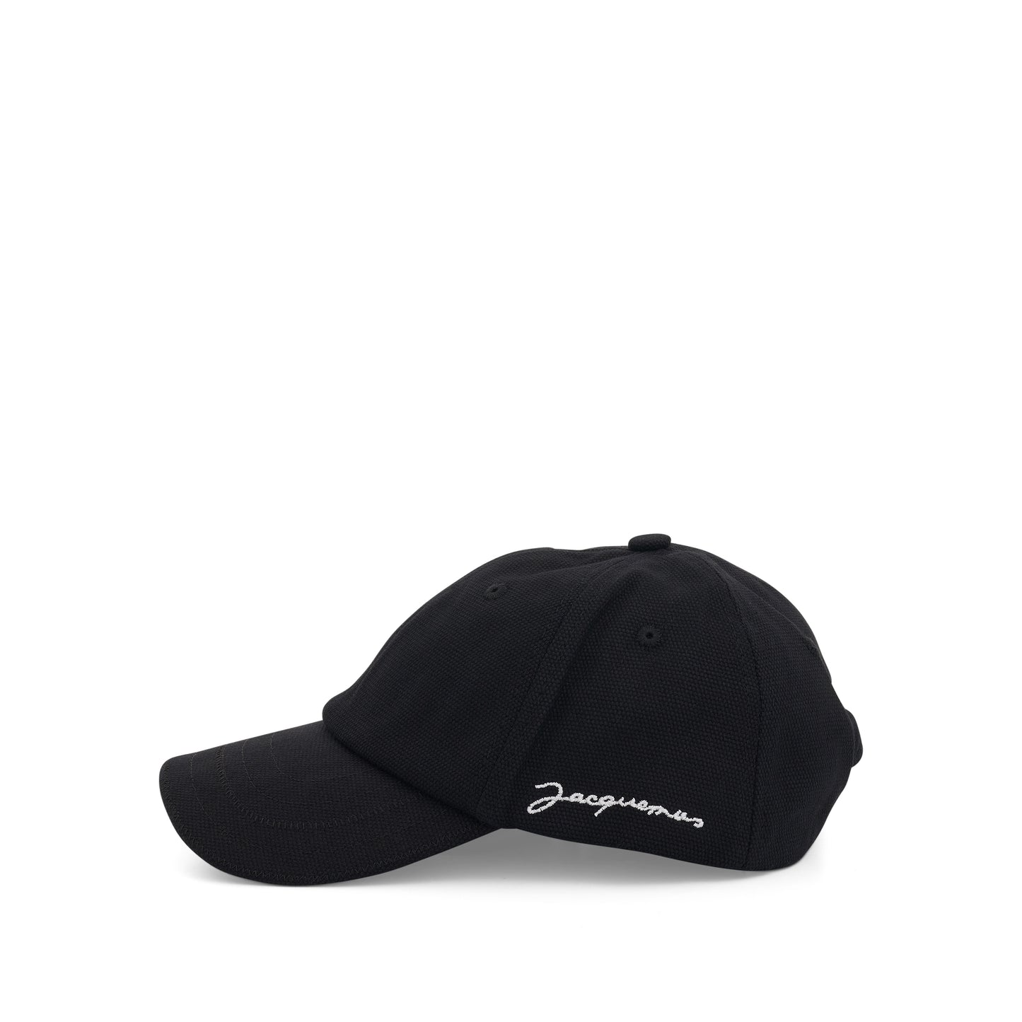 Signature Logo Baseball Cap in Black