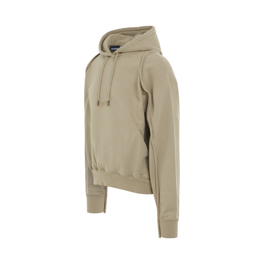 Camargue Clay Logo Hoodie in Beige