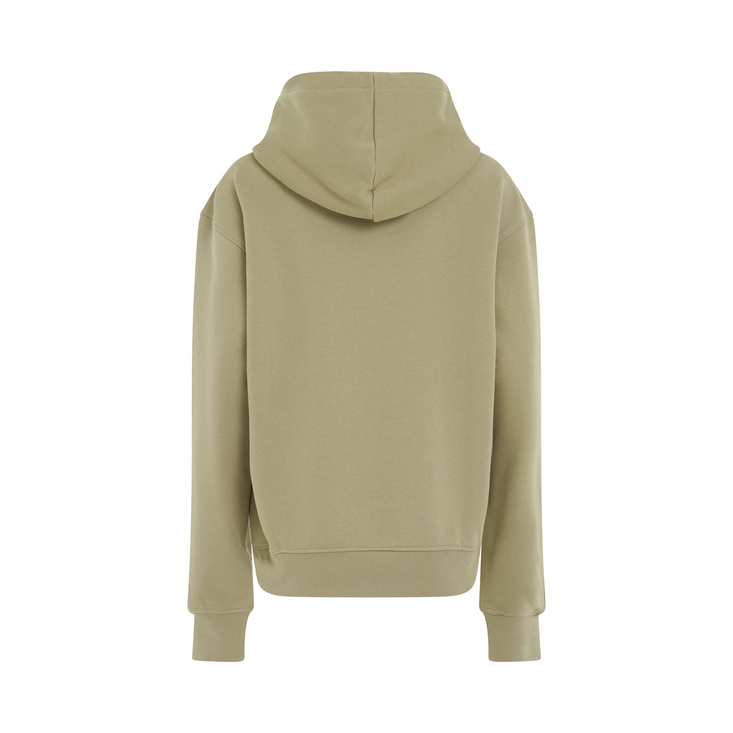 Embroidered Logo Hoodie in Light Khaki